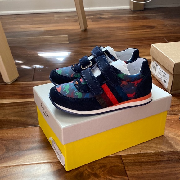 Paul Smith Other - NIB Paul Smith junior navy suede velcro sneakers euro 26 us9.5c